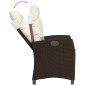 vidaXL Set comedor para jardín 9 pzas y cojines ratán sintético marrón vidaXL Set comedor para jardín 9 pzas y cojines ratán sintético marrón