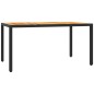 vidaXL Set de comedor de jardín 7 pzas y cojines ratán sintético negro vidaXL Set de comedor de jardín 7 pzas y cojines ratán sintético negro