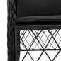 vidaXL Set de comedor de jardín 7 pzas y cojines ratán sintético negro vidaXL Set de comedor de jardín 7 pzas y cojines ratán sintético negro