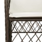 vidaXL Set comedor de jardín 7 pzas con cojines ratán sintético marrón vidaXL Set comedor de jardín 7 pzas con cojines ratán sintético marrón