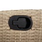 vidaXL Set comedor de jardín 9 pzas con cojines ratán sintético beige vidaXL Set comedor de jardín 9 pzas con cojines ratán sintético beige