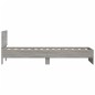 vidaXL Estructura de cama cabecero luces LED gris Sonoma 90x190 cm