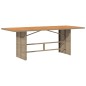vidaXL Set comedor de jardín 9 pzas con cojines ratán sintético beige vidaXL Set comedor de jardín 9 pzas con cojines ratán sintético beige