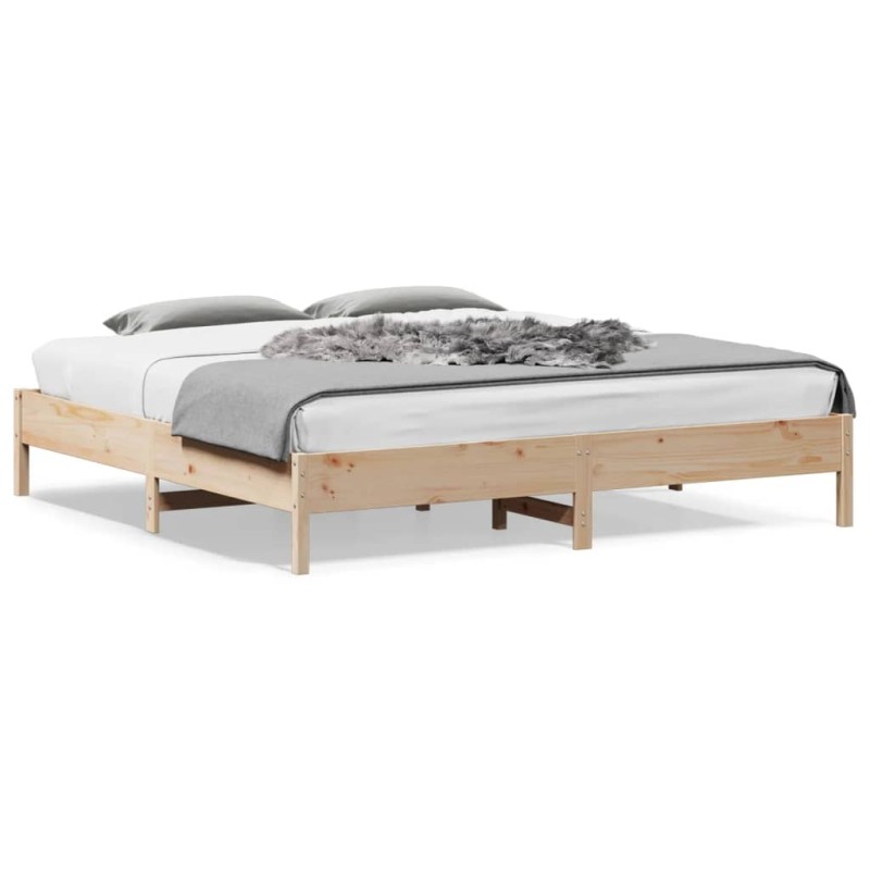 vidaXL Estructura de cama madera maciza de pino 180x200 cm vidaXL Estructura de cama madera maciza de pino 180x200 cm