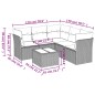 vidaXL Set de muebles de jardín 6 pzas y cojines ratán sintético gris vidaXL Set de muebles de jardín 6 pzas y cojines ratán sintético gris