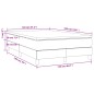 vidaXL Cama box spring con colchón tela gris taupe 120x190 cm