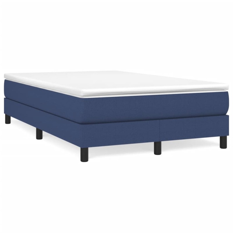vidaXL Cama box spring con colchón tela azul 120x190 cm vidaXL Cama box spring con colchón tela azul 120x190 cm