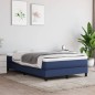 vidaXL Cama box spring con colchón tela azul 120x190 cm vidaXL Cama box spring con colchón tela azul 120x190 cm