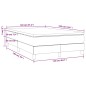 vidaXL Cama box spring con colchón tela azul 120x190 cm vidaXL Cama box spring con colchón tela azul 120x190 cm