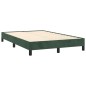 vidaXL Cama box spring con colchón terciopelo verde oscuro 120x190 cm vidaXL Cama box spring con colchón terciopelo verde oscuro 120x190 cm
