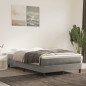 vidaXL Cama box spring con colchón terciopelo gris claro 120x190 cm vidaXL Cama box spring con colchón terciopelo gris claro 120x190 cm