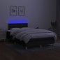 vidaXL Cama box spring con colchón y luces LED tela negro 120x190 cm vidaXL Cama box spring con colchón y luces LED tela negro 120x190 cm