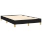 vidaXL Cama box spring con colchón y luces LED tela negro 120x190 cm vidaXL Cama box spring con colchón y luces LED tela negro 120x190 cm