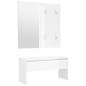 vidaXL Juego de muebles de recibidor madera contrachapada blanco vidaXL Juego de muebles de recibidor madera contrachapada blanco