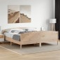vidaXL Estructura de cama con cabecero madera maciza pino 180x200 cm vidaXL Estructura de cama con cabecero madera maciza pino 180x200 cm