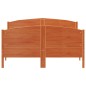 vidaXL Estructura cama con cabecero madera pino marrón cera 150x200 cm vidaXL Estructura cama con cabecero madera pino marrón cera 150x200 cm