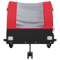 vidaXL Remolque para bicicleta hierro negro y rojo 45 kg vidaXL Remolque para bicicleta hierro negro y rojo 45 kg
