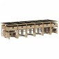 vidaXL Set comedor de jardín 17 pzas con cojines ratán sintético beige vidaXL Set comedor de jardín 17 pzas con cojines ratán sintético beige