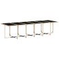 vidaXL Set comedor de jardín 17 pzas con cojines ratán sintético beige vidaXL Set comedor de jardín 17 pzas con cojines ratán sintético beige