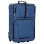 vidaXL Juego de maletas de viaje de 5 piezas tela azul vidaXL Juego de maletas de viaje de 5 piezas tela azul