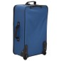 vidaXL Juego de maletas de viaje de 5 piezas tela azul vidaXL Juego de maletas de viaje de 5 piezas tela azul