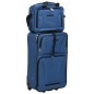 vidaXL Juego de maletas de viaje de 5 piezas tela azul vidaXL Juego de maletas de viaje de 5 piezas tela azul