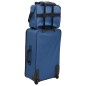 vidaXL Juego de maletas de viaje de 5 piezas tela azul vidaXL Juego de maletas de viaje de 5 piezas tela azul