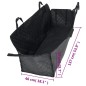 vidaXL Funda para asiento de coche para perros negro 137x46x50 cm vidaXL Funda para asiento de coche para perros negro 137x46x50 cm