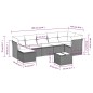 vidaXL Set de sofás de jardín 8 piezas y cojines ratán sintético negro vidaXL Set de sofás de jardín 8 piezas y cojines ratán sintético negro