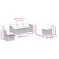 vidaXL Set comedor de jardín 5 piezas y cojines ratán sintético marrón vidaXL Set comedor de jardín 5 piezas y cojines ratán sintético marrón