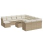 vidaXL Set sofás de jardín con cojines 13 pzas ratán sintético beige vidaXL Set sofás de jardín con cojines 13 pzas ratán sintético beige