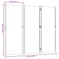 vidaXL Biombo divisor de 3 paneles gris claro 210x180 cm vidaXL Biombo divisor de 3 paneles gris claro 210x180 cm