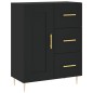 vidaXL Aparador alto madera contrachapada negro 69,5x34x180 cm vidaXL Aparador alto madera contrachapada negro 69,5x34x180 cm
