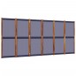 vidaXL Biombo divisor de 6 paneles azul oscuro 420x180 cm vidaXL Biombo divisor de 6 paneles azul oscuro 420x180 cm