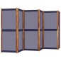 vidaXL Biombo divisor de 6 paneles azul oscuro 420x180 cm vidaXL Biombo divisor de 6 paneles azul oscuro 420x180 cm