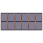 vidaXL Biombo divisor de 6 paneles azul oscuro 420x180 cm vidaXL Biombo divisor de 6 paneles azul oscuro 420x180 cm