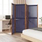 vidaXL Biombo divisor de 4 paneles azul oscuro 280x180 cm vidaXL Biombo divisor de 4 paneles azul oscuro 280x180 cm