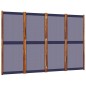 vidaXL Biombo divisor de 4 paneles azul oscuro 280x180 cm vidaXL Biombo divisor de 4 paneles azul oscuro 280x180 cm