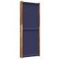 vidaXL Biombo divisor de 4 paneles azul oscuro 280x180 cm vidaXL Biombo divisor de 4 paneles azul oscuro 280x180 cm