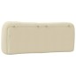 vidaXL Cabecero de cama acolchado tela crema 120 cm vidaXL Cabecero de cama acolchado tela crema 120 cm