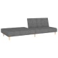 vidaXL Sofá cama de 2 plazas tela gris claro vidaXL Sofá cama de 2 plazas tela gris claro