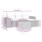 vidaXL Set de muebles de jardín 5 pzas y cojines ratán sintético negro vidaXL Set de muebles de jardín 5 pzas y cojines ratán sintético negro