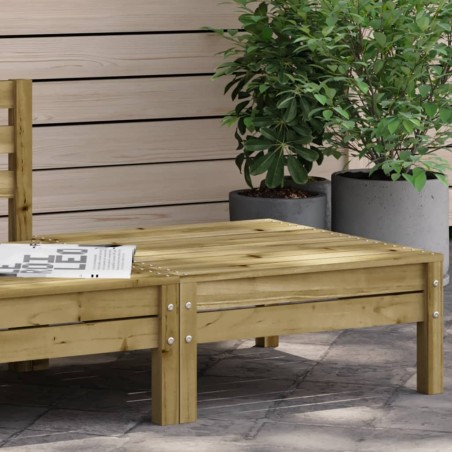 vidaXL Taburete de jardín madera de pino impregnada