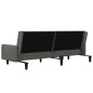 vidaXL Sofá cama de 2 plazas terciopelo gris oscuro vidaXL Sofá cama de 2 plazas terciopelo gris oscuro