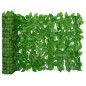vidaXL Pantalla de balcón de hojas verde 200x75 cm vidaXL Pantalla de balcón de hojas verde 200x75 cm
