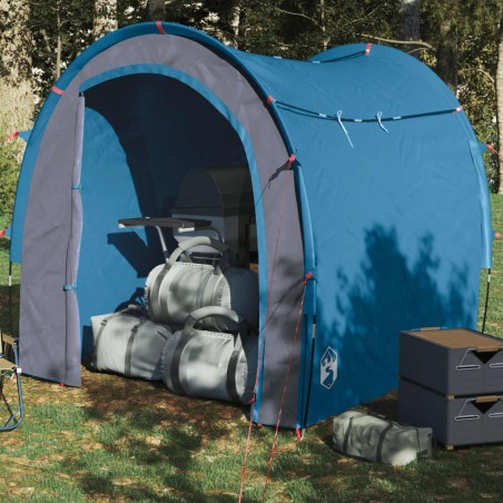 vidaXL Carpa de almacenaje 185T tafetán azul 204x183x178 cm