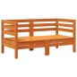 vidaXL Sofás de esquina de jardín 2 uds madera maciza pino marrón cera vidaXL Sofás de esquina de jardín 2 uds madera maciza pino marrón cera