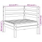 vidaXL Sofás de esquina de jardín 2 uds madera maciza pino marrón cera vidaXL Sofás de esquina de jardín 2 uds madera maciza pino marrón cera