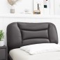 vidaXL Cabecero de cama acolchado cuero sintético gris 90 cm vidaXL Cabecero de cama acolchado cuero sintético gris 90 cm