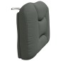 vidaXL Cabecero de cama acolchado tela gris oscuro 80 cm